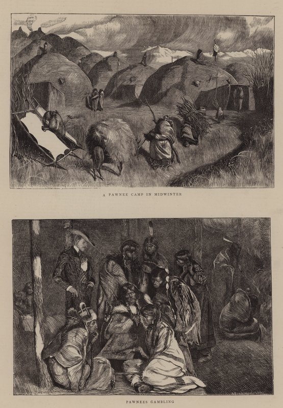 Un Campamento Pawnee en Pleno Invierno de Arthur Boyd Houghton