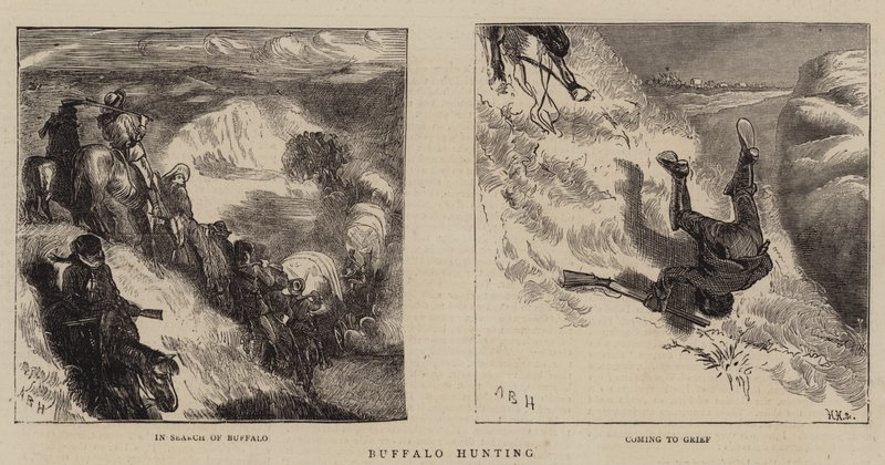 Caza de búfalos de Arthur Boyd Houghton