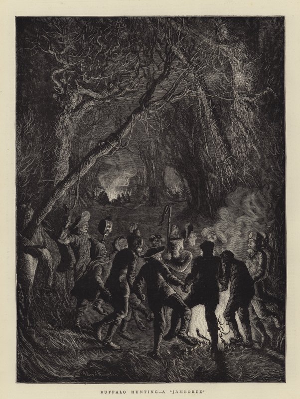 Caza de Búfalos, una Jamboree de Arthur Boyd Houghton