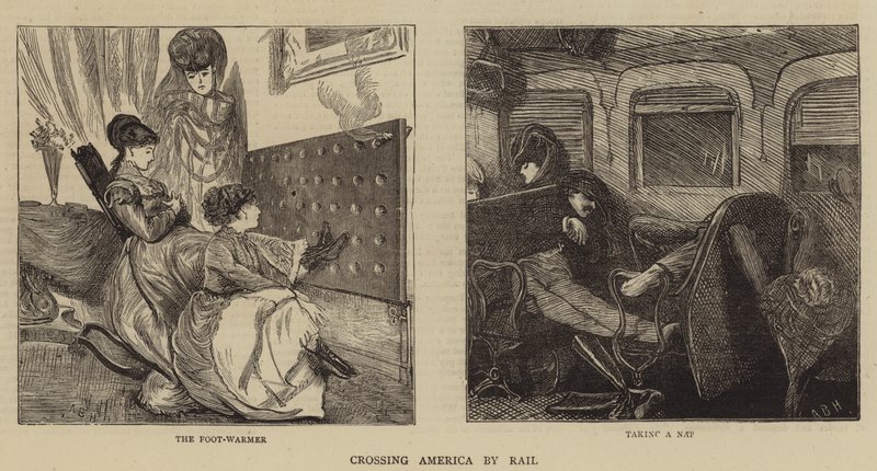 Cruzando América en tren de Arthur Boyd Houghton