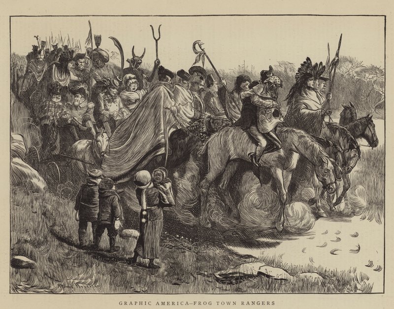 América gráfica, Frog Town Rangers de Arthur Boyd Houghton