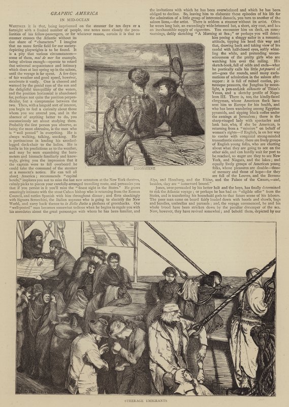 América Gráfica, en Medio del Océano de Arthur Boyd Houghton