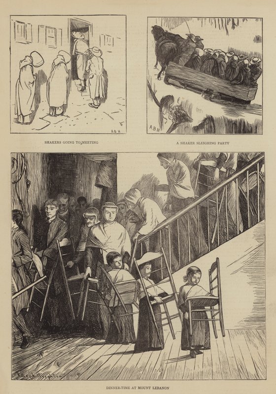 América gráfica, los Shakers de Arthur Boyd Houghton