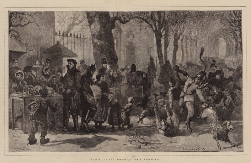 Mañana en la Avenida de París, Versalles de Arthur Boyd Houghton