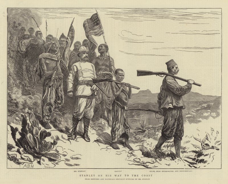 Stanley en su Camino a la Costa de Arthur Boyd Houghton