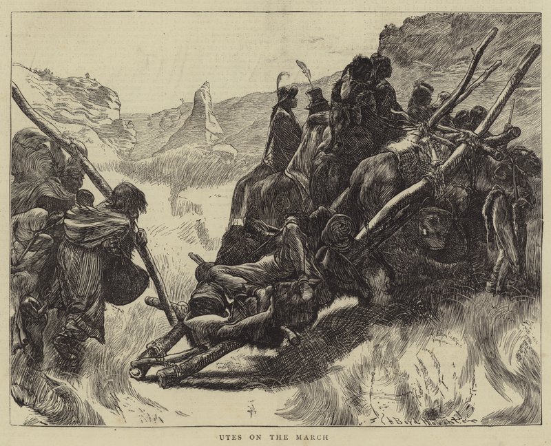 Utes en marcha de Arthur Boyd Houghton