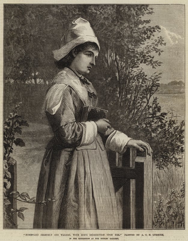 Serenamente caminaba hacia casa, con la Bendición de Dios sobre ella de Arthur C. H. Luxmoore