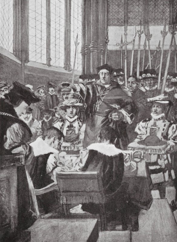 Intrusión de Wolsey en los Comunes (litografía) de Arthur David (after) McCormick