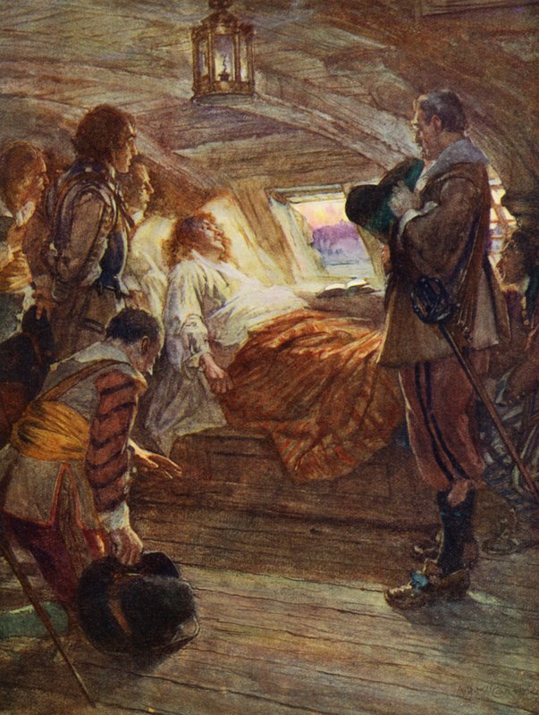 La muerte de Sir Francis Drake de Arthur David (after) McCormick
