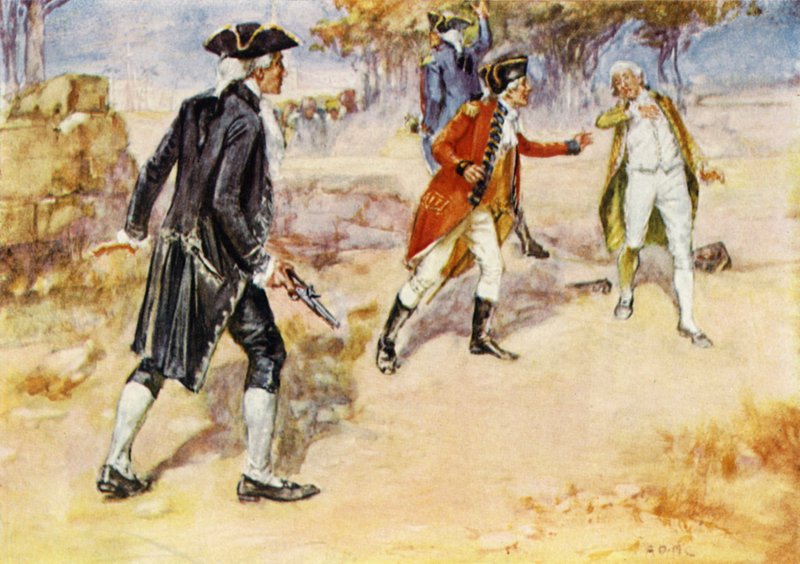 Duelo entre Warren Hastings y Philip Francis de Arthur David McCormick