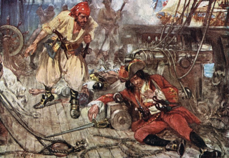 Un tal Stephenson... le juró, y le ordenó que se levantara y peleara como un hombre de Arthur David McCormick