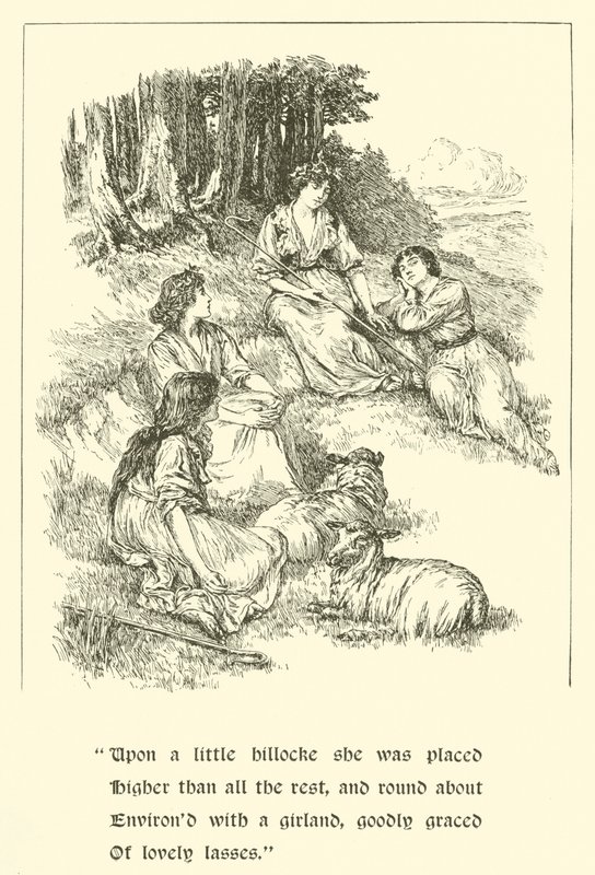 Sir Calidore, caballero de la cortesía, Coridon y Pastorella de Arthur George Walker