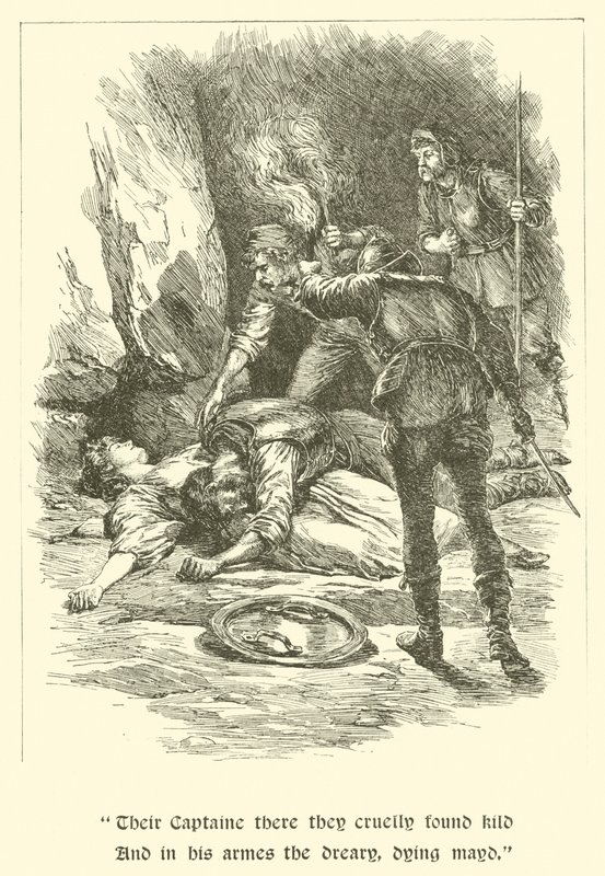 Sir Calidore, caballero de la cortesía, en la guarida de los bandidos de Arthur George Walker