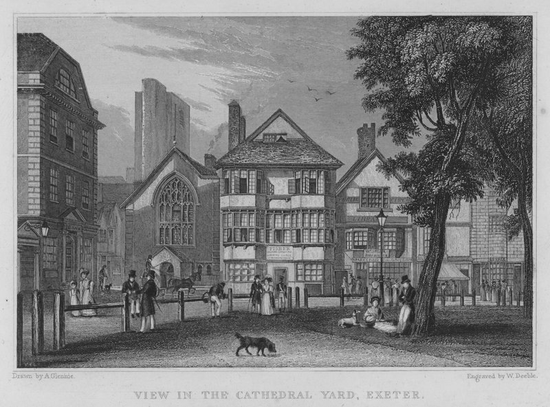 Vista En El Patio De La Catedral, Exeter de Arthur Glennie