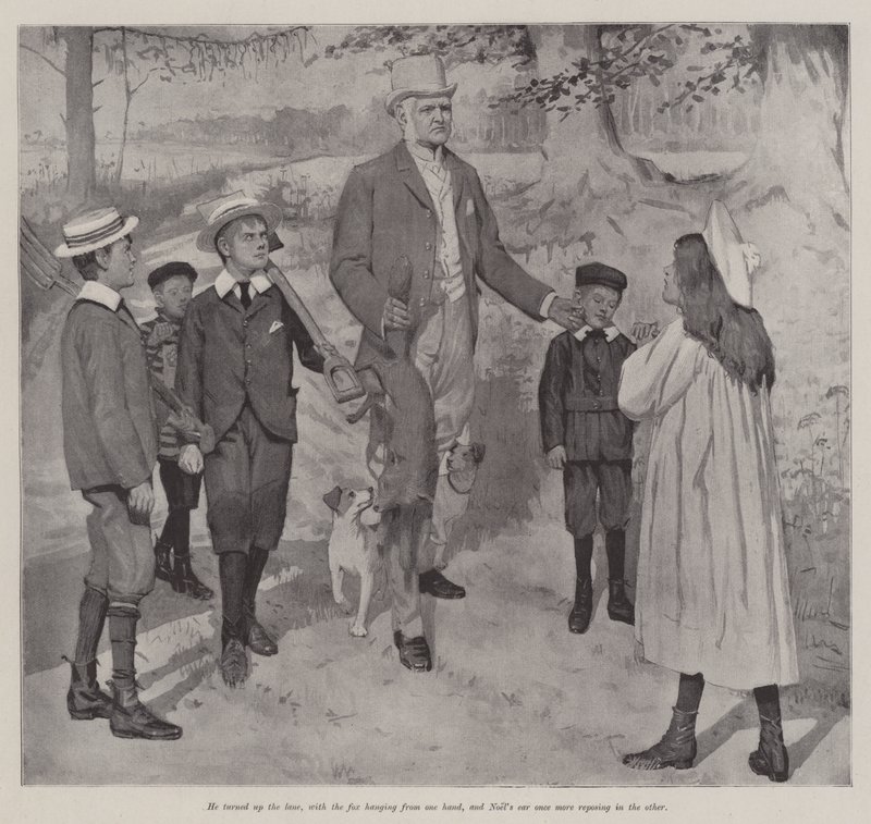 Cazando al zorro, por E Nesbit de Arthur Herbert Buckland