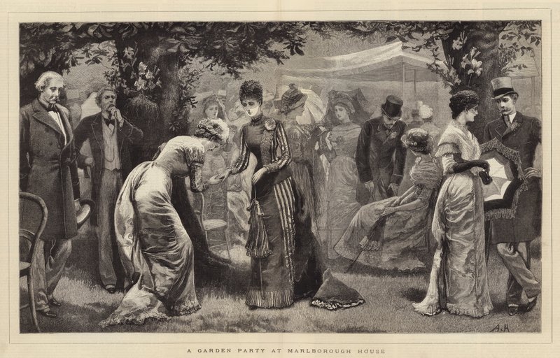 Una fiesta en el jardín en Marlborough House de Arthur Hopkins