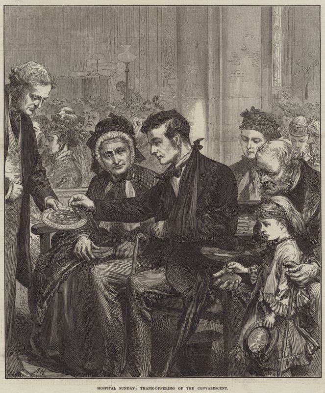 Domingo del hospital, ofrenda de agradecimiento del convaleciente de Arthur Hopkins