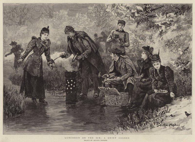 Almuerzo en el Hielo, Un Rincón Tranquilo de Arthur Hopkins