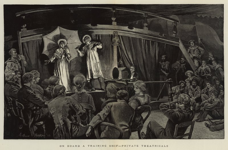 A bordo de un barco de entrenamiento, teatrales privados de Arthur Hopkins