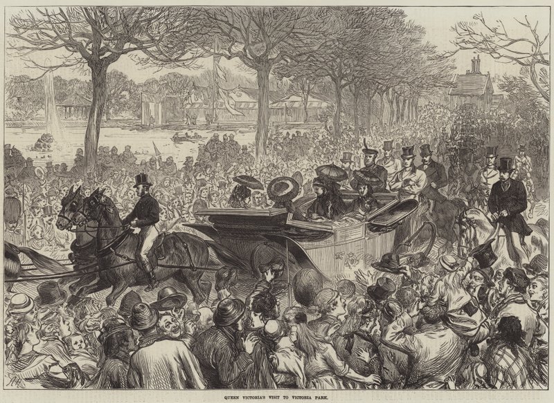 Visita de la Reina Victoria al Parque Victoria de Arthur Hopkins
