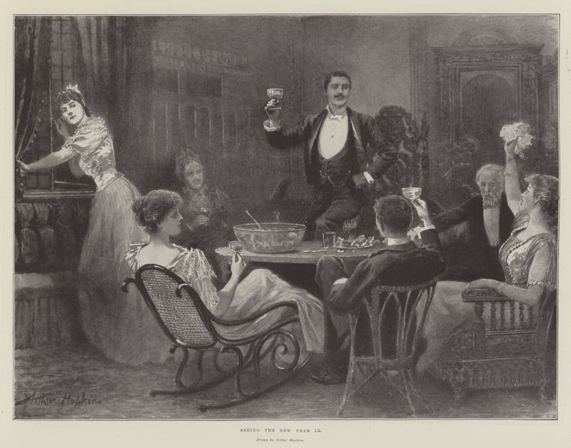 Recibiendo el Año Nuevo de Arthur Hopkins