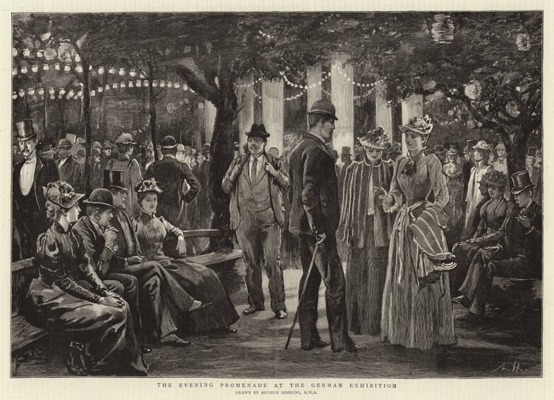 El paseo vespertino en la Exposición Alemana de Arthur Hopkins