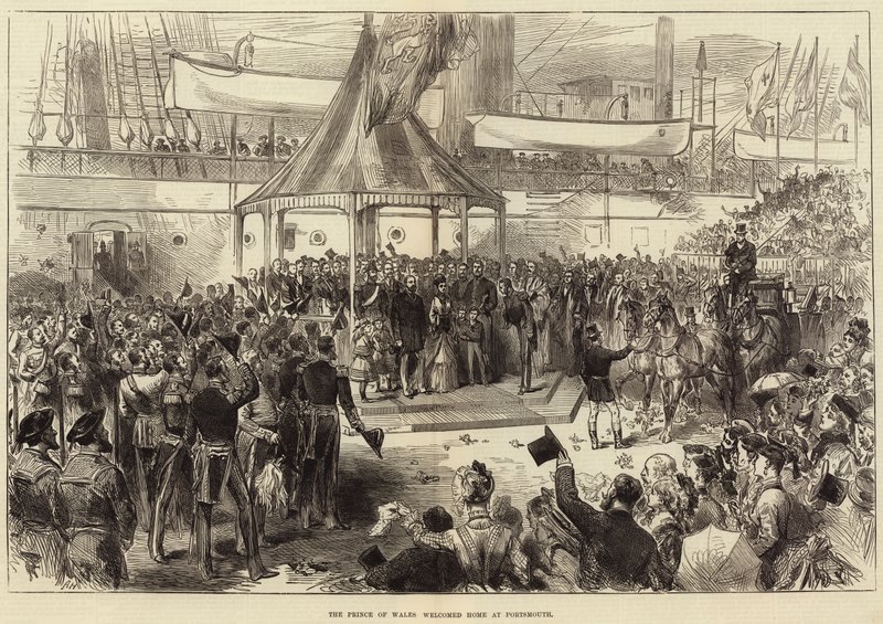 El Príncipe de Gales recibido en Portsmouth de Arthur Hopkins