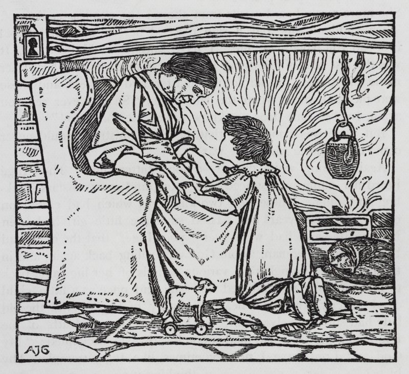 Hans Christian Andersen: La niña que pisó el pan de Arthur Joseph Gaskin