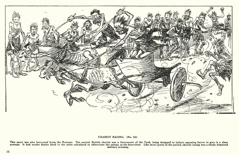 Carreras de cuadrigas (litografía) de Arthur Moreland