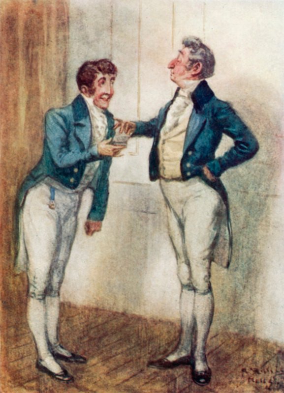 Ilustración de Persuasión de Jane Austen de Arthur Wallis Mills