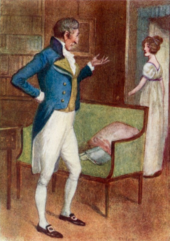 Ilustración para Orgullo y Prejuicio de Jane Austen de Arthur Wallis Mills