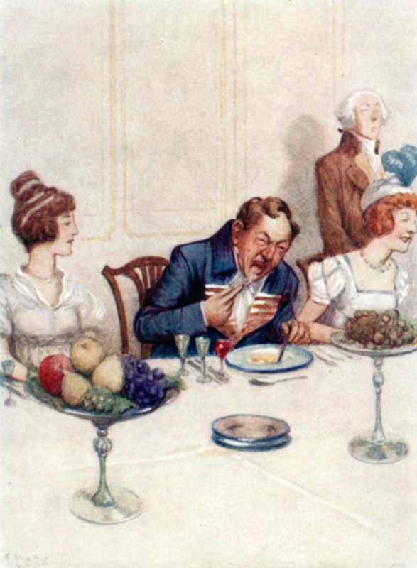 Ilustración para Orgullo y Prejuicio de Jane Austen de Arthur Wallis Mills