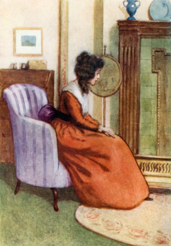 Ilustración para Sentido y sensibilidad de Jane Austen de Arthur Wallis Mills