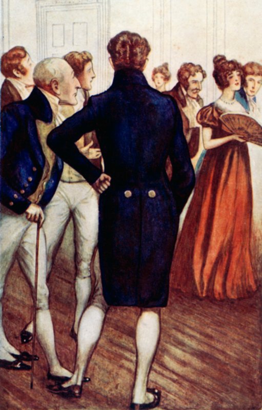 Ilustración para Sentido y sensibilidad de Jane Austen de Arthur Wallis Mills