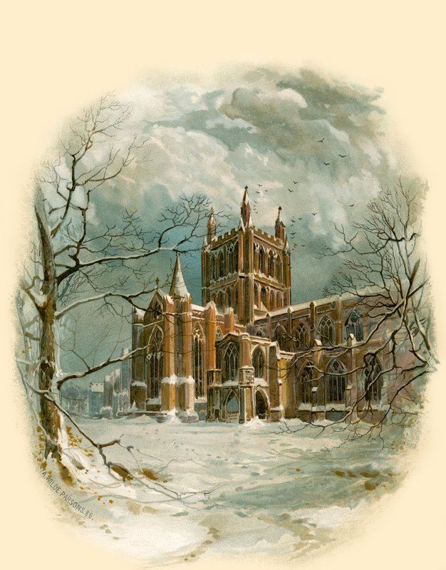 Catedral de Hereford, noroeste de Arthur Wilde Parsons
