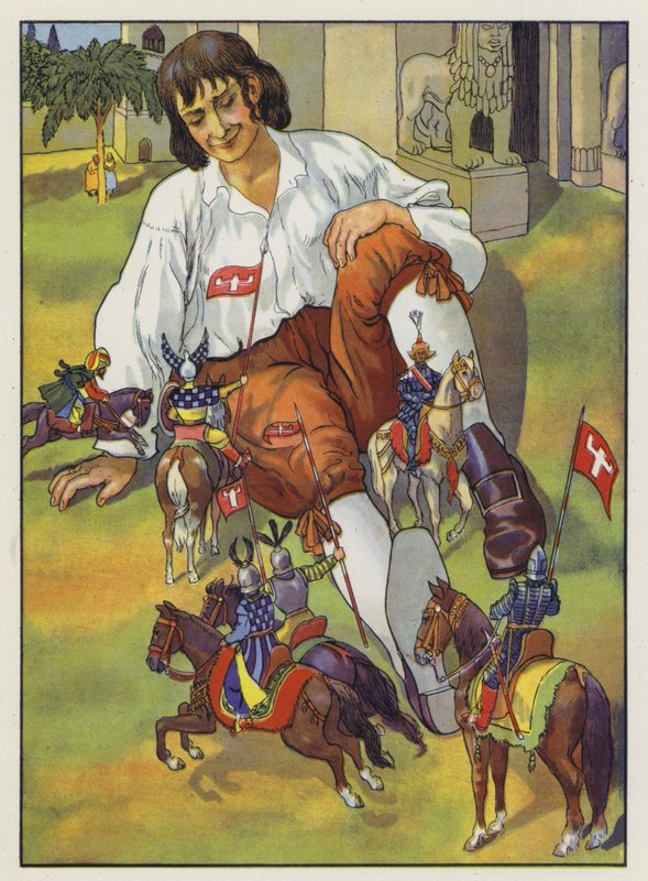 Ilustración de Los viajes de Gulliver de Jonathan Swift de Artus Scheiner