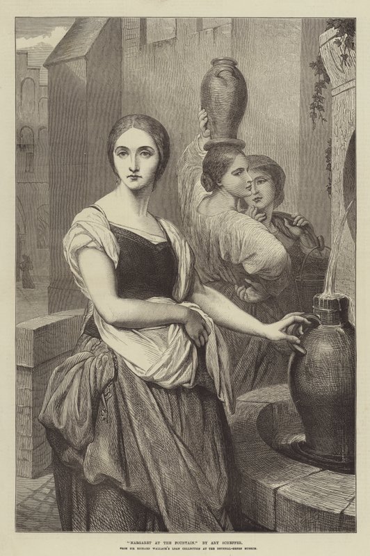 Margarita en la fuente de Ary Scheffer