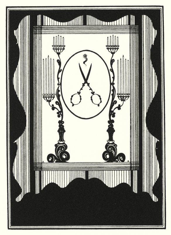 Diseño de portada, reducido de Aubrey Beardsley