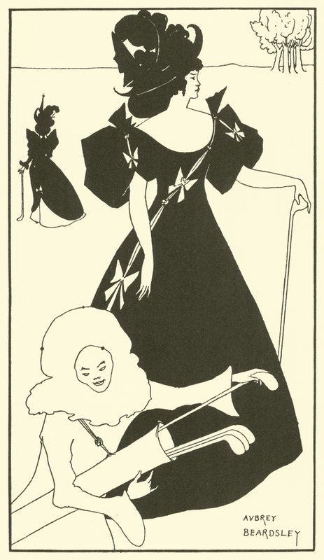 Diseño para una tarjeta de golf de Aubrey (after) Beardsley