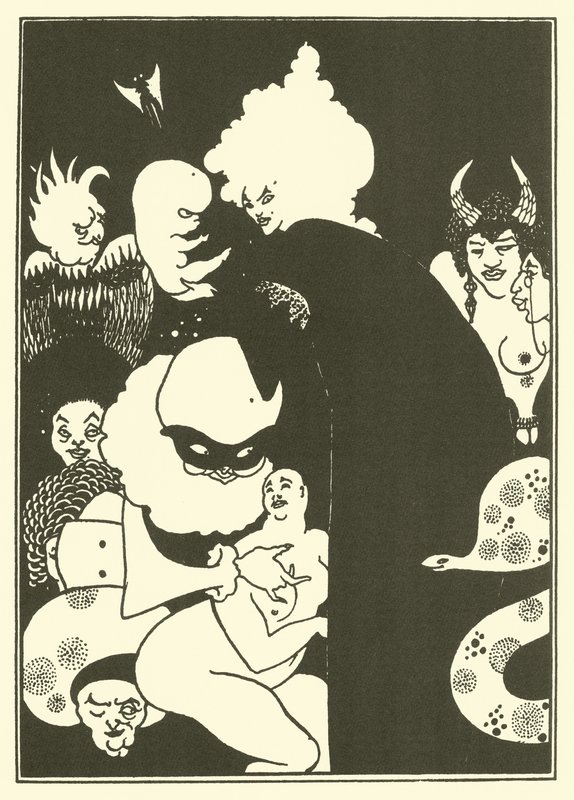 Las Extrañas Criaturas de Luciano (litografía) de Aubrey (after) Beardsley