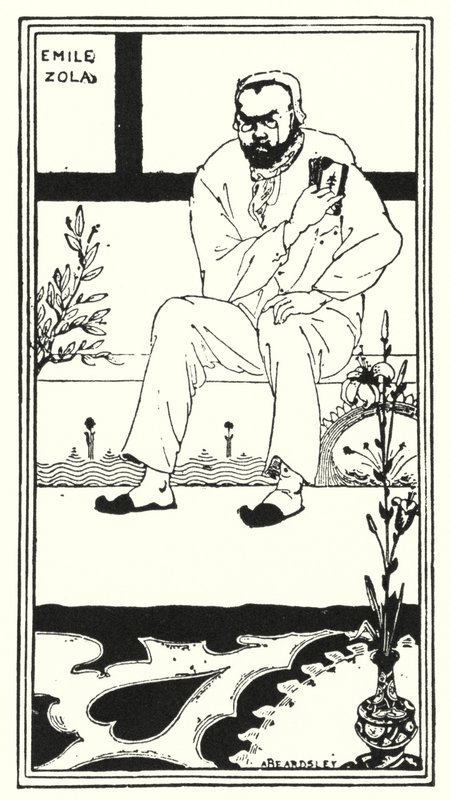 Retrato de Emile Zola de Aubrey (after) Beardsley