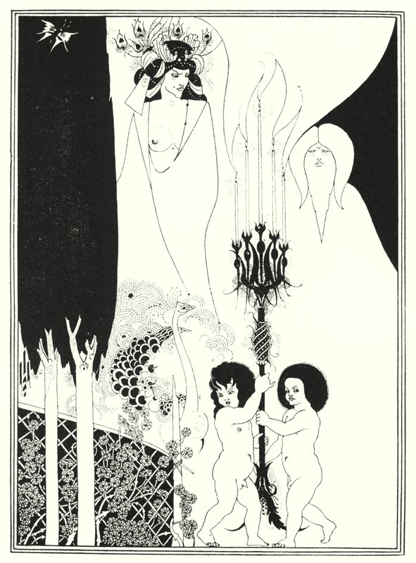Los ojos de Herodes (grabado) de Aubrey (after) Beardsley