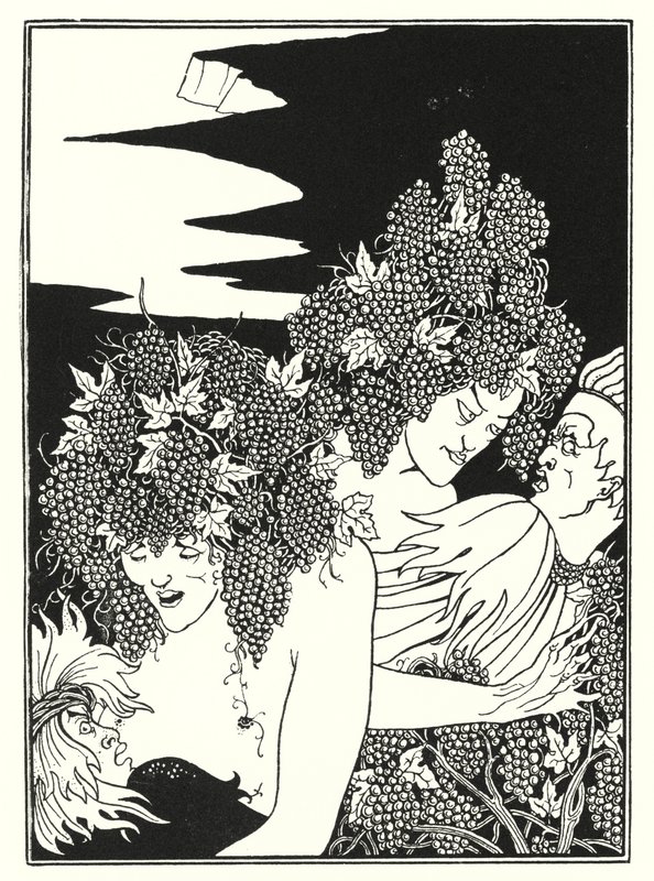 La trampa de la vendimia (grabado) de Aubrey (after) Beardsley
