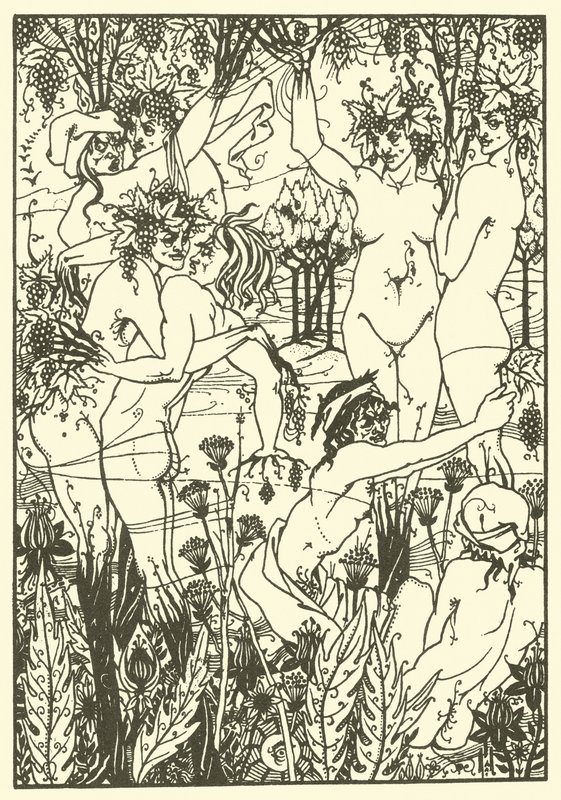 La trampa de la vendimia 1894 (litografía) de Aubrey (after) Beardsley