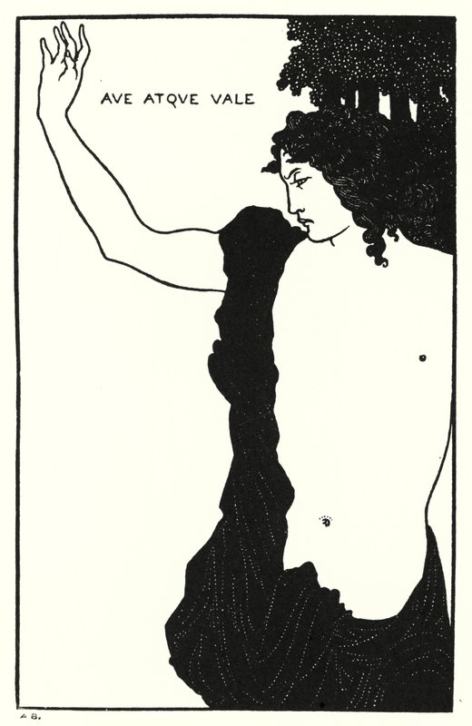 Ave Atque, Vale, Catulo, Carmen Ci de Aubrey Beardsley