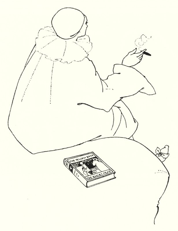 Diseño para una tarjeta de invitación de Aubrey Beardsley
