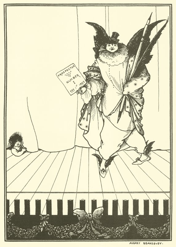 Diseño para el prospecto de The Savoy de Aubrey Beardsley