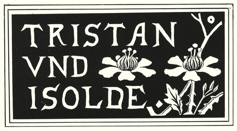 Diseño de la portada de la copia de Aubrey Beardsley de "Tristán e Isolda" de Aubrey Beardsley