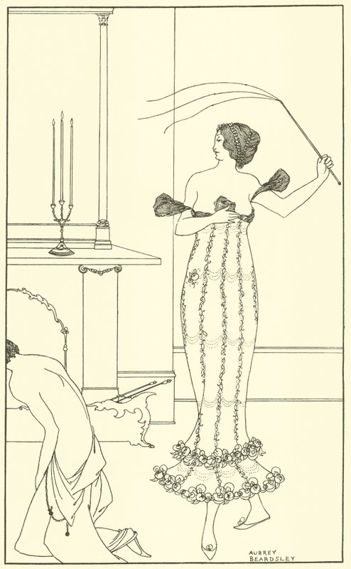 Portada, La cuenta completa y verdadera de la maravillosa misión del Conde Lavender de Aubrey Beardsley