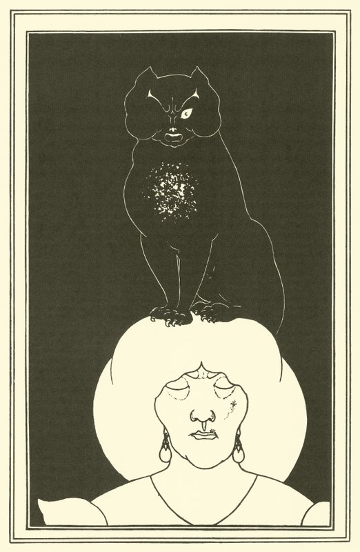 El gato negro de Aubrey Beardsley